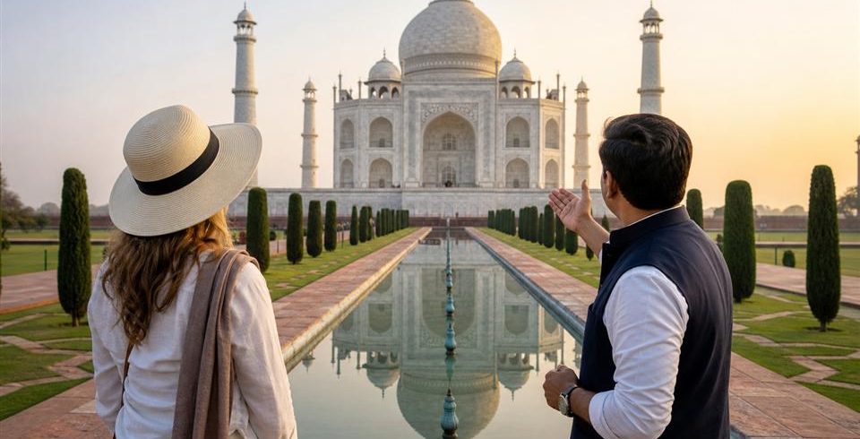 Taj Mahal sunrise view for Agra private tour