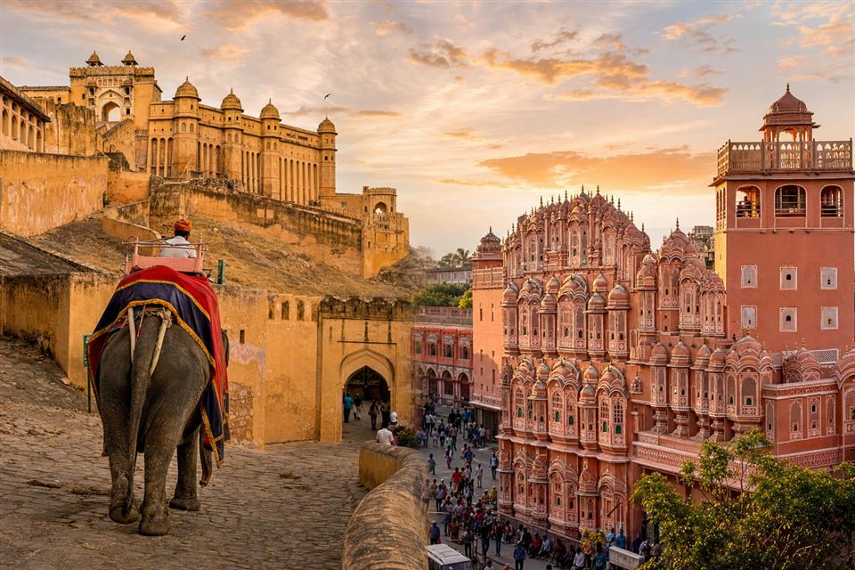 Amber Fort and Pink City view for Jaipur heritage tour
